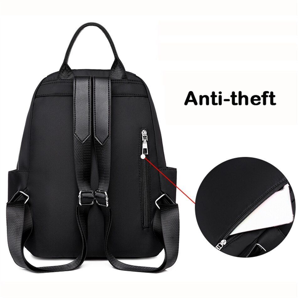 Backpacks Purse Anti-theft School Book Bag Travel Back Pack Rucksack Polyester