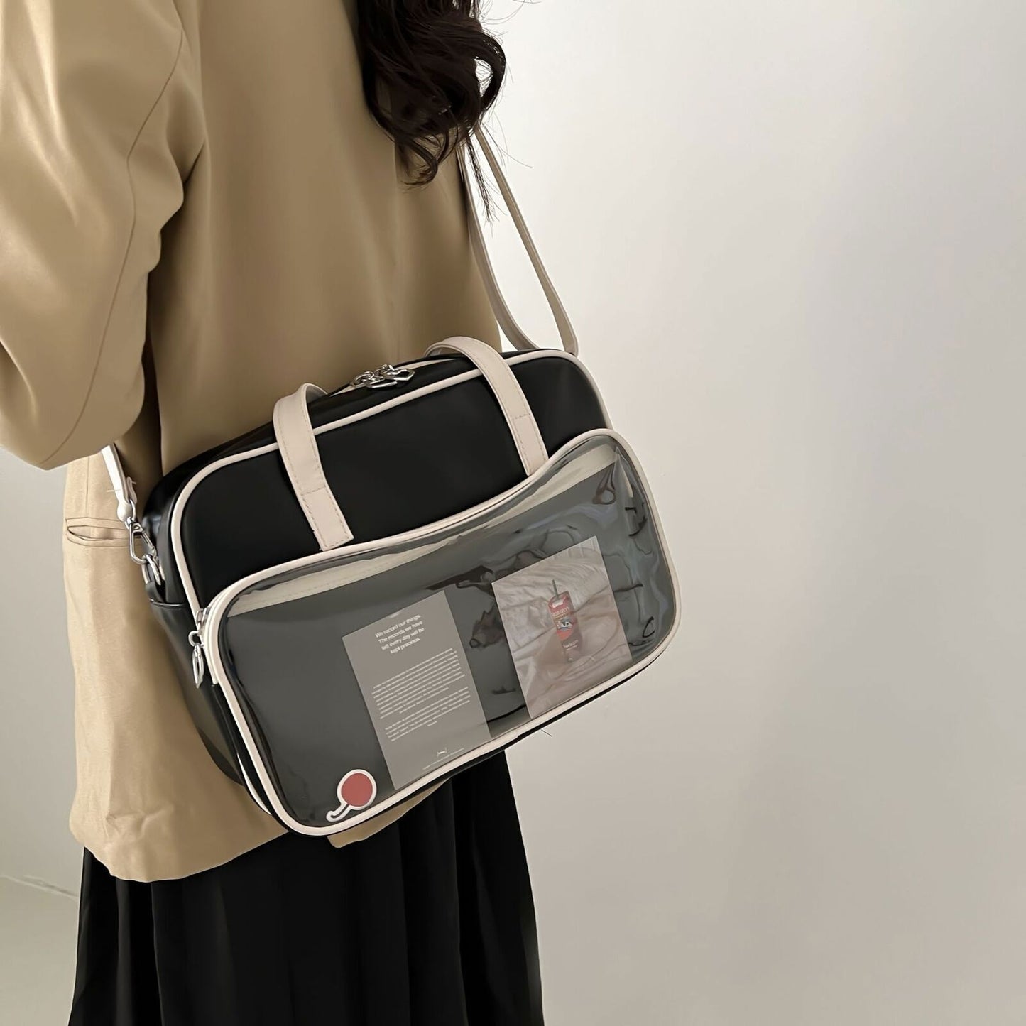 Tote Bag Women's Leather Single Shoulder Bag Messenger Bag Class Handbag