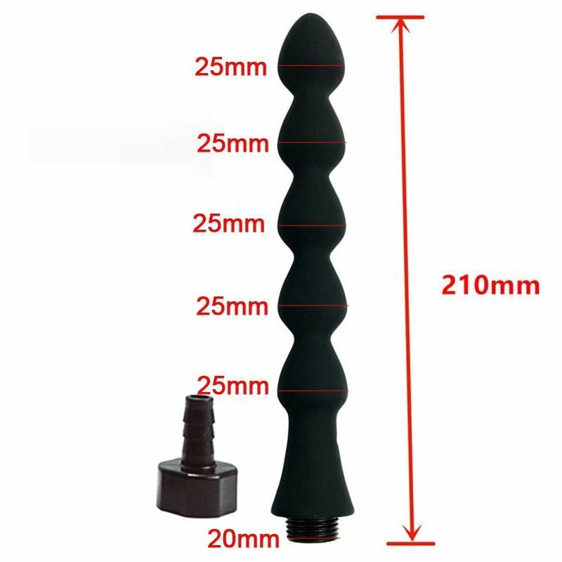 Shower Nozzle Silicone Enema Healthy Rectal Anal Syringe Douche System Vaginal