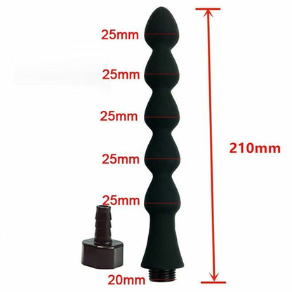 Shower Nozzle Silicone Enema Healthy Rectal Anal Syringe Douche System Vaginal