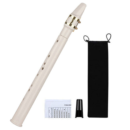 8 Hole Mini Portable Saxophone Pocket Sax C Key Instrument with Carrying Bag
