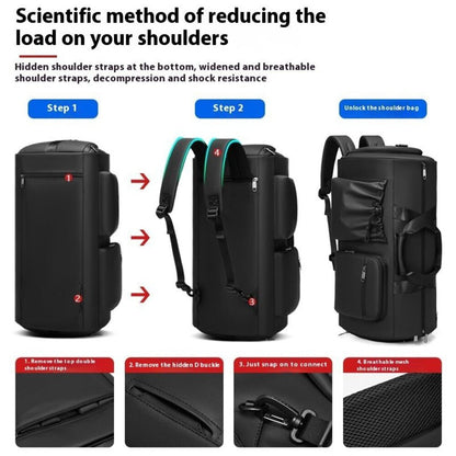 Travel Organizer Bag with Shoe Compartment 45L