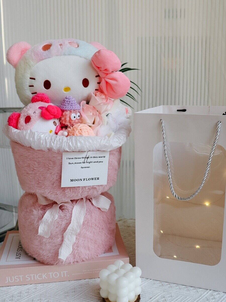 Hello Kitty Doll Bouquet Simulation Eternal Flower Graduation/birthday Gift