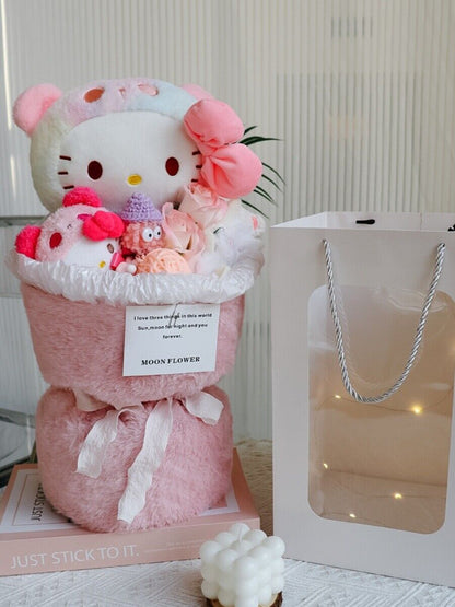 Hello Kitty Doll Bouquet Simulation Eternal Flower Graduation/birthday Gift