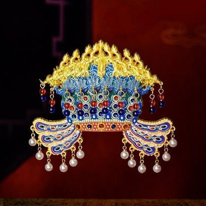 Xiaoduan Empress Dragon Phoenix Crown Fridge Magnet Metal Cultural Souvenir
