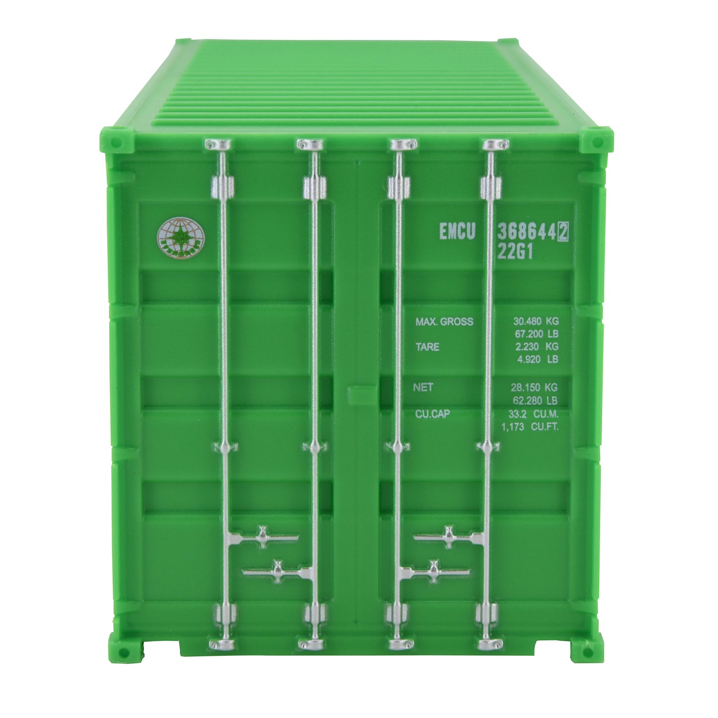 1:35 EVERGREEN 20GP Shipping Container Model Plastic Office Home Decorate Toy