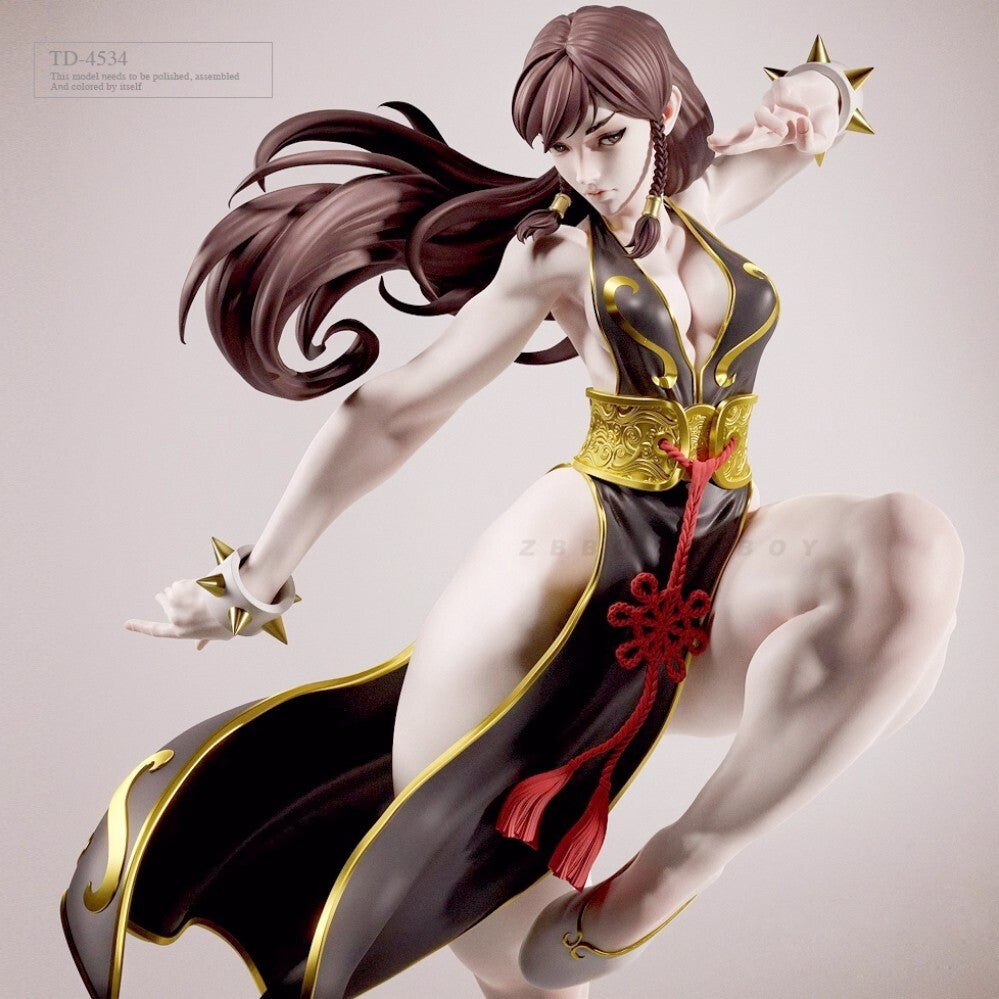 1/24 resin figure model kit Sexy hemline Chunli Unassembled Unpainted