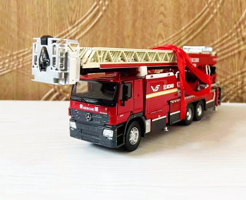 1:50 XCMG YT60 LADDER FIRE FIGHTING TRUCK Recue Vehicle Diecast Model Collection