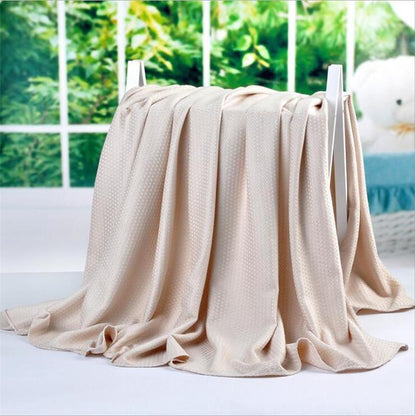 Original Bamboo Soft Summer Bedding Textured Blanket Twin Full Size Queen King