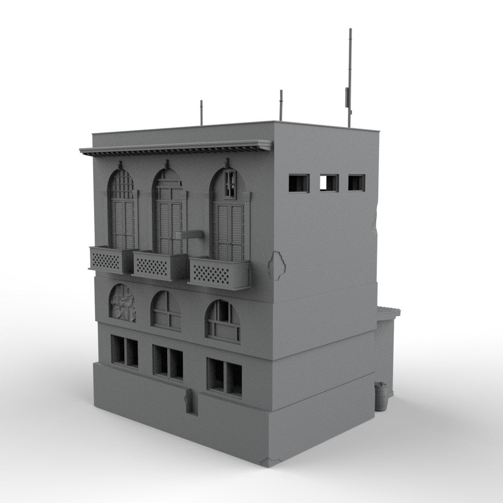 SST700011 1/700 Scene Model Second Floor Commercial Pub Middle East War Series