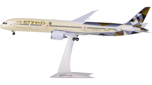 1:200 34CM Herpa ETIHAD BOEING 787-10 Passenger Airplane ABS Plastic Plane Model