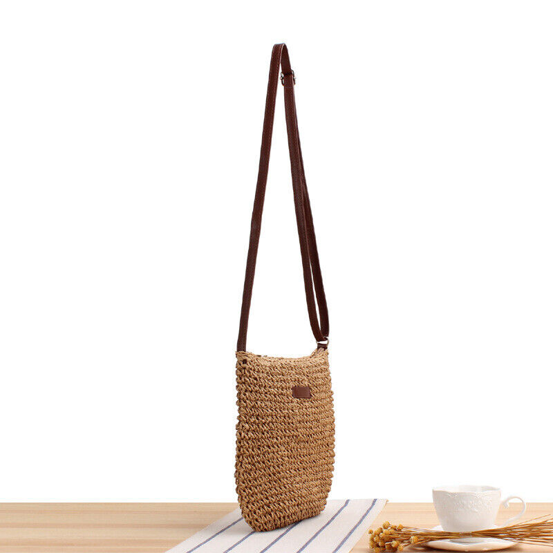 New Womens Summer Messenger Casual Straw Bag Korean Crossbody Beach Bag