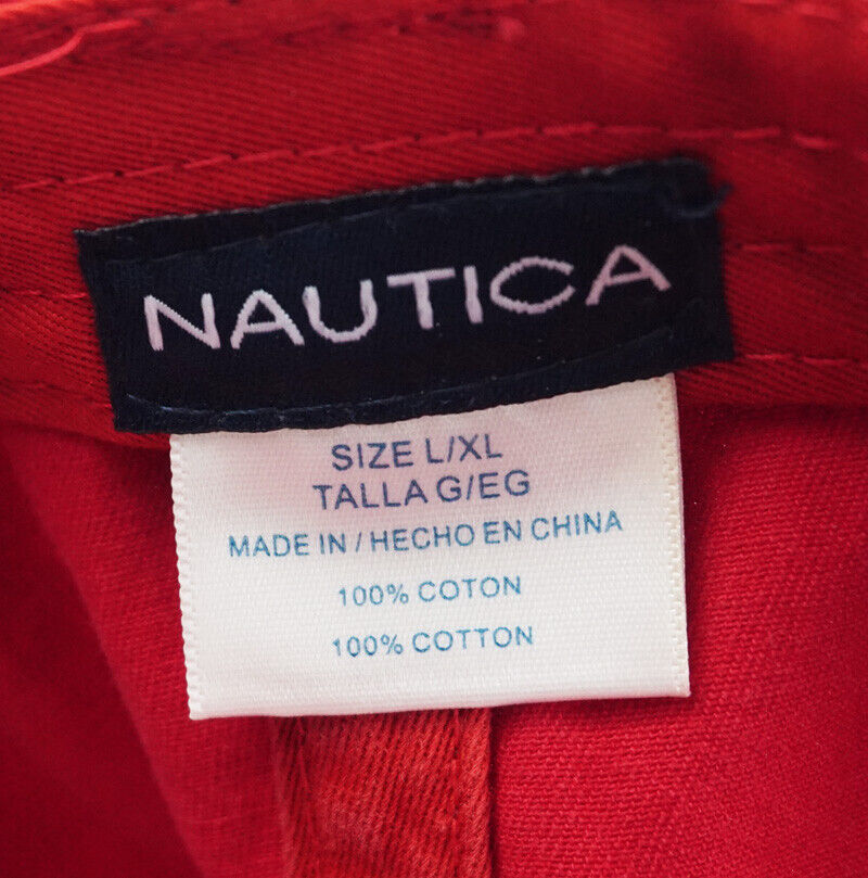 Nautica Hat Red Limited Men's Unisex 100% Cotton Sport Baseball Cap Adjustable