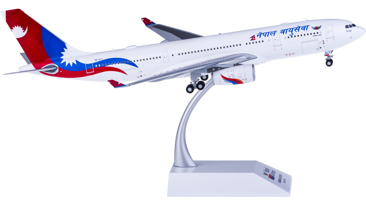1:200 30CM JC Wings Nepal Airlines AIRBUS A330-200 Passenger Plane Diecast Model
