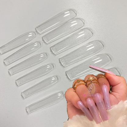 Fake Nail Tips Plastic 3XL Extra Long Stiletto Acrylic Full Manicure Tool 240Pcs