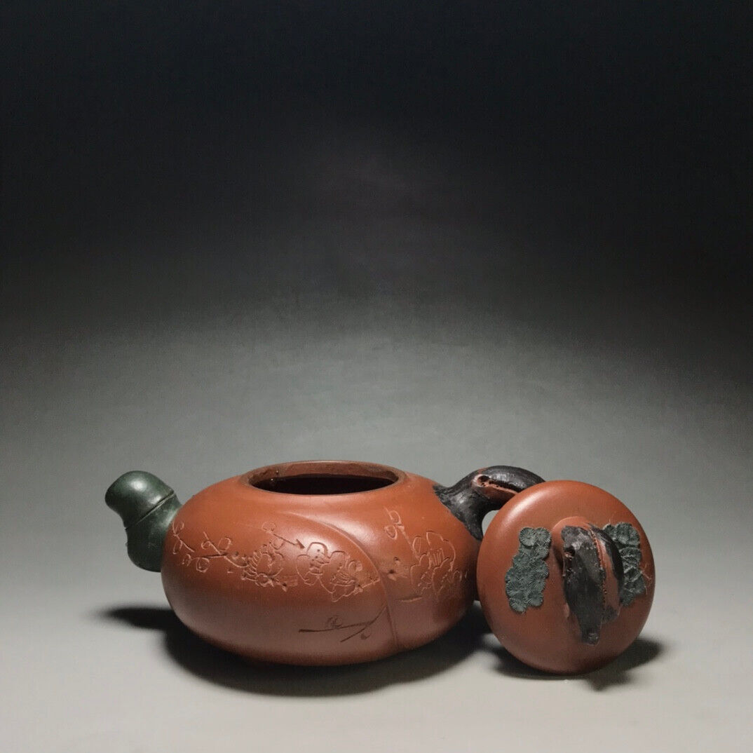 Chinese Yixing Zisha Clay Handmade Exquisite Teapot （岁寒三友 底款：蒋蓉）