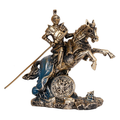 Alexander The Great on Horseback Greek Roman Warrior Polyresin Sculpture Statue