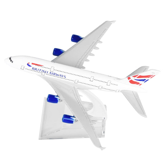 1/400 16cm Alloy British Airways A380 Model Plane Diecast Airplane Display Gift