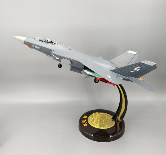 1:24 59CM J-35 Carrier-based Fighter Jet Plane Diecast Military Aircraft Model
