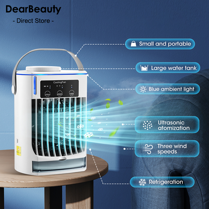 Mini Conditioner Air Cooler Portable Water Desktop Cooling Air Conditioning NEW