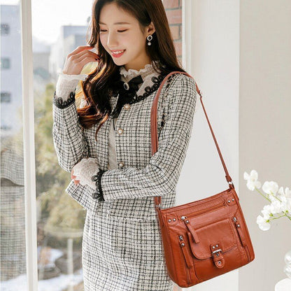 Handbag Women Shoulder Bag Leather Crossbody Messenger Bag Tote Bag Woman Purses