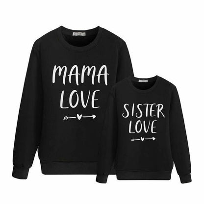 Matching Outfits Clothes Son T-Shirt Woman Kids Baby Winter Sweater Family Tops