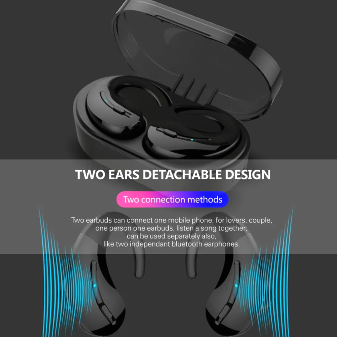 2023 Ear hook Headphones Bluetooth 5.0 Wireless Headband Earbuds Headset Stereo