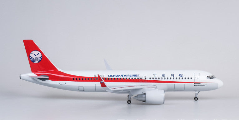 1:80 47CM SICHUAN AIRLINES AIRBUS A320neo Airplane Landing Gear Resin Model