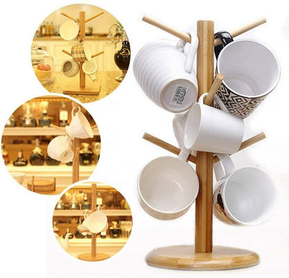 Kitchen Tree Holder Coffee Cup Tea Drying Rack Stand Storage Organizer