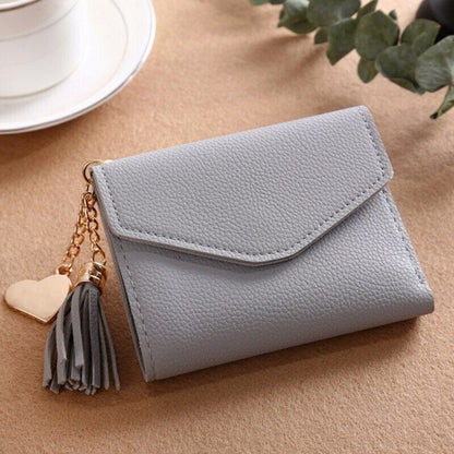 Women Wallet Purse Cash Clip Billfold Card Clamps Female Mini Handbag Coin Purse