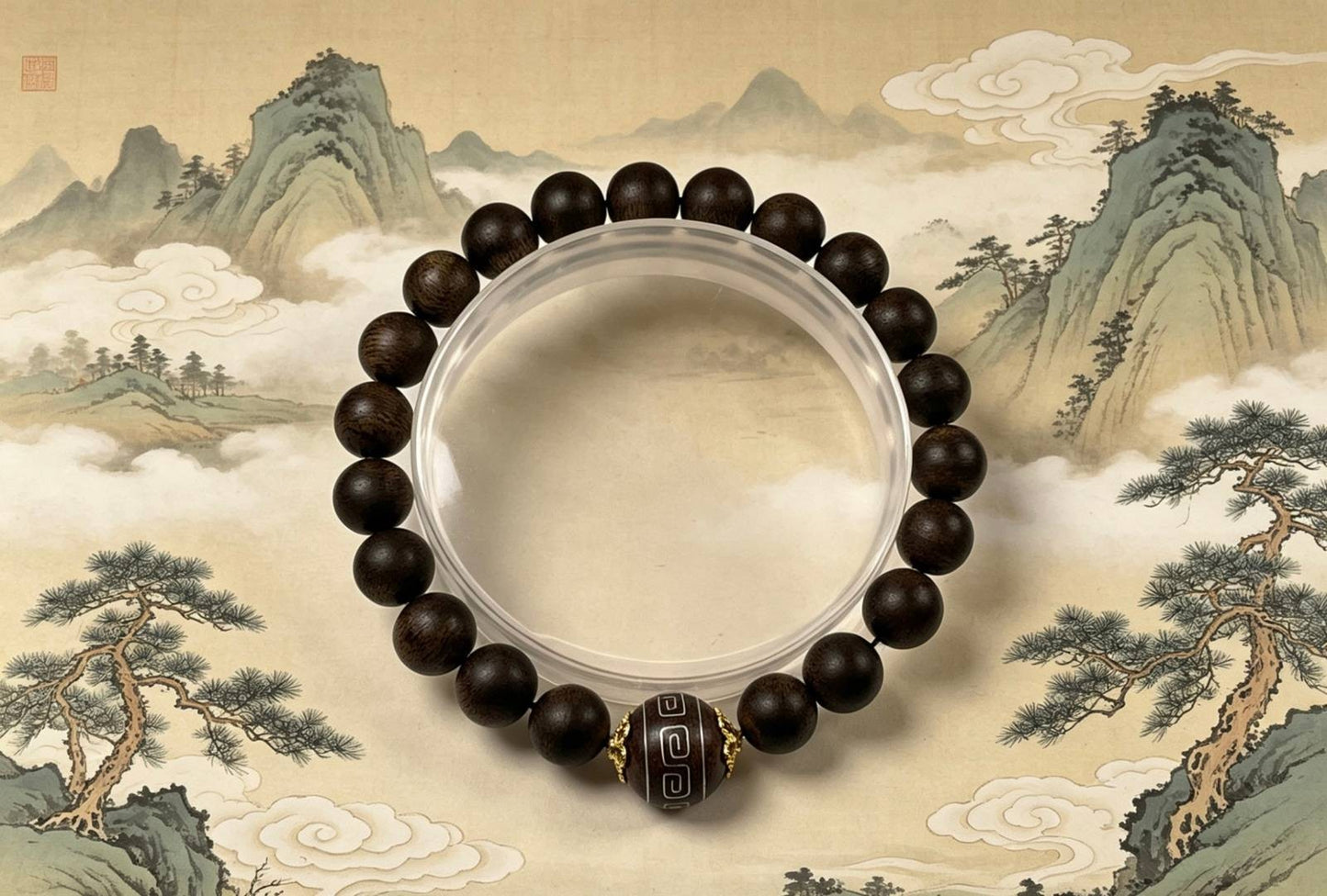8mm Chinese Natural Eaglewood Handmade Exquisite Bracelets 31270