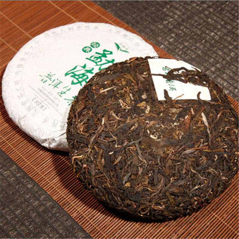 Puer Menghai Sheng Tea Organic Green Food 357gChina Yunnan Puerh Tea Cake-