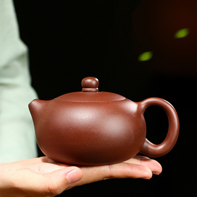 Xishi Pot Real Yixing Zisha Clay Pot Marked Ball Shaped Infuser Holes Tea Pot
