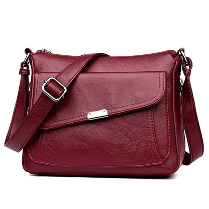Genuine Leather Luxury Purse Handbag Crossbody Shoulder Bags Polyester Red/Blue