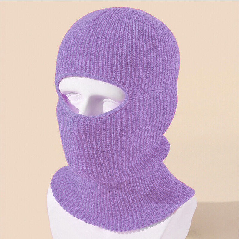 Fashion 1-Hole Ski Hat Knitted Face Cover Winter Butterfly Cloth Sticker