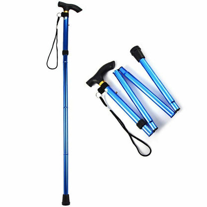 Nordic Walking Stick Telescopic Quick Lock Foldable Trekking Pole Hiking Cane