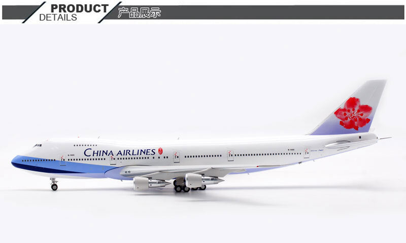1:200 36CM ALB CHINA AIRLINES BOEING 747-200 Passenger Airplane Diecast Model