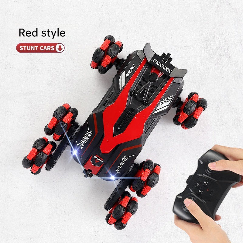 Six-wheel stunt car spray drift four-wheel drive remote control off-road light-5
