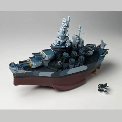 War II USS Missouri Montana Battleship Ship Model 3D printed static model