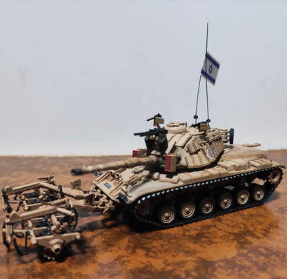 1:72 Israel Magach 6B IDF M60A1 Minesweeper Tank Middle East War Model