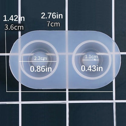 12 Sizes 0.6-2.2cm Multifunctional Clear Silicone Doll Eye Mold Resin DIY Craft