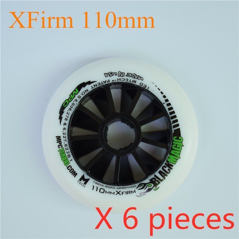 110/100/90mm Inline Speed Skates Wheel Indoor Track Outdoor Racing Black Magic