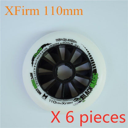 110/100/90mm Inline Speed Skates Wheel Indoor Track Outdoor Racing Black Magic