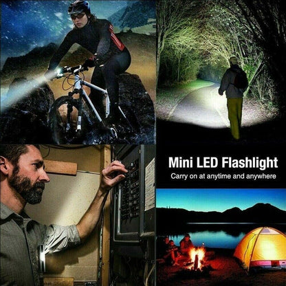 3 Linternas Alta Potencia Batería Poderoso Linterna Camp Recargable LED Tactica