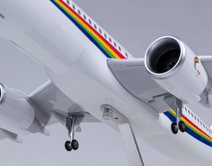 47CM 1:80 TIBET AIRLINES AIRBUS A320neo Plane Landing Gear Resin Aircraft Model