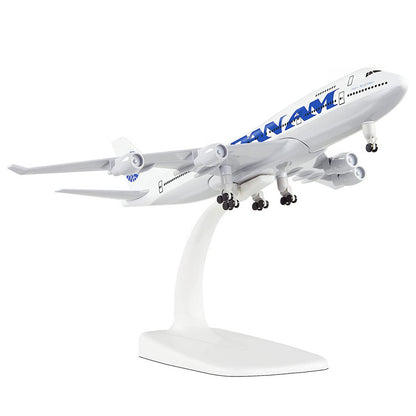 1:300 American Panam B747 Model Plane Alloy Diecast Airplane Home Bar Decor