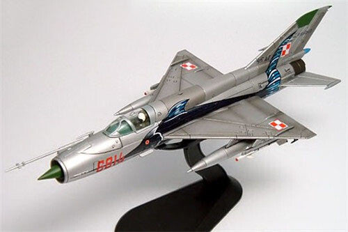 HM Mikoyan-Gurevich MiG-21MF Fishbed Polish 1/72 DIECAST Plane Pre-builded Model