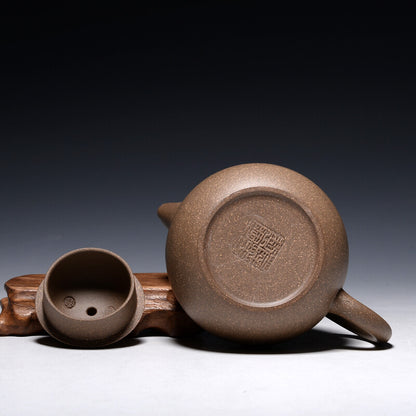 Marked Tea Pot Ball Shaped Infuser Hole Real Yixing Pot Duan Clay Dragon Egg Pot