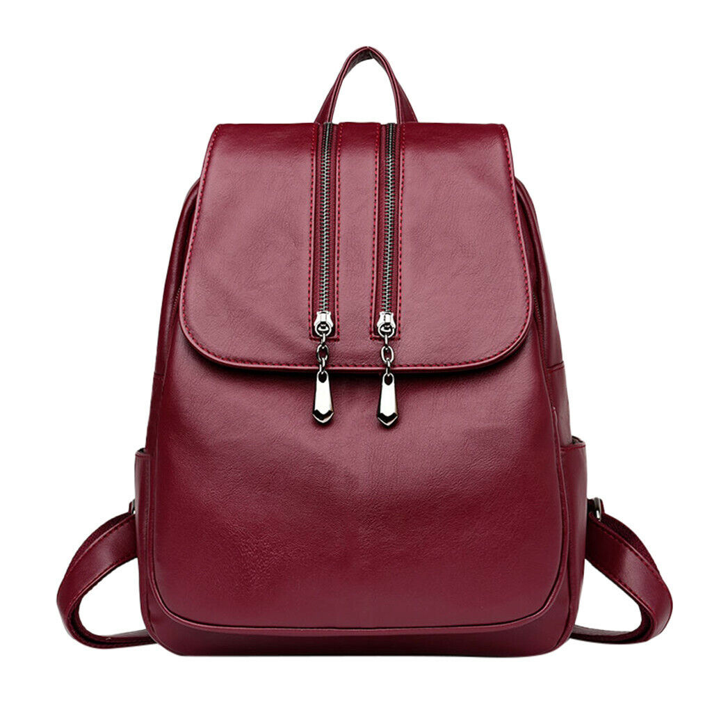 Women's Leather Backpack Travel Backpack School Bags Teenager Girl Birthday Gift