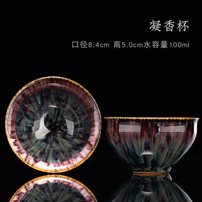Tea Cup Ceramic Kungfu Teacup Chinese Jianzhan Traditional Ceramic Art Best Gift